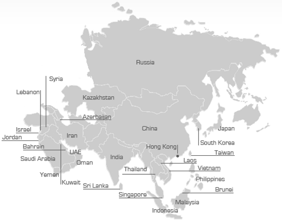lorinser map Where to buy a Lorinser in Asia