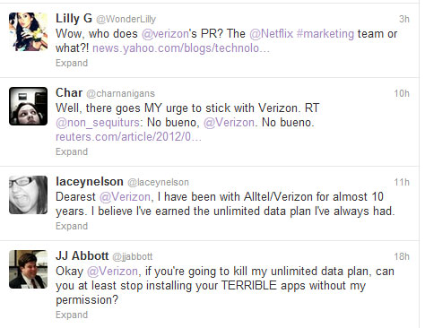 Complaints against Verizon on Twitter Complaints against Verizon on Twitter