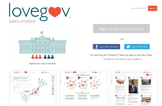 gov LoveGov landing