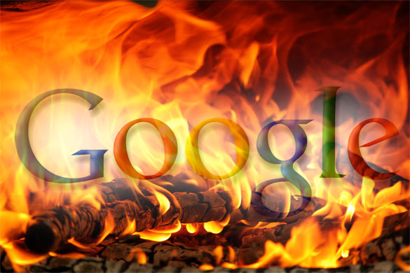 Google burns Google burns