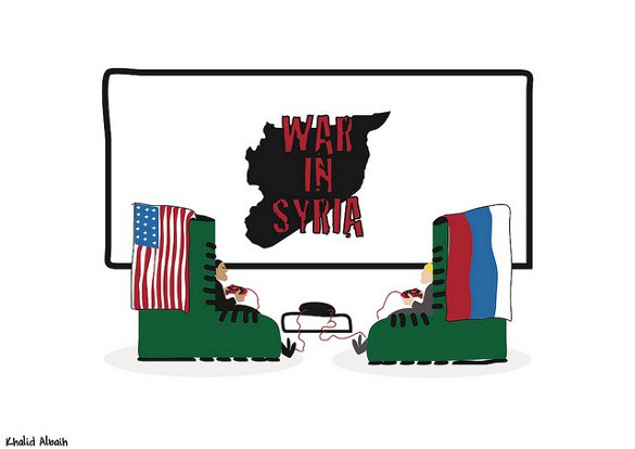 Syria - is it just a game? - Courtesy Khalid Albaih