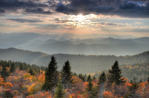 Cowee Mountain Overlook, Blue Ridge Parkway - courtesy Mary Anne Baker
