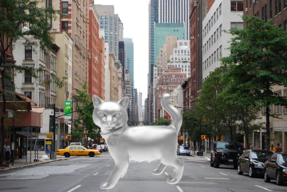 Monopoly Cat on Madison Avenue