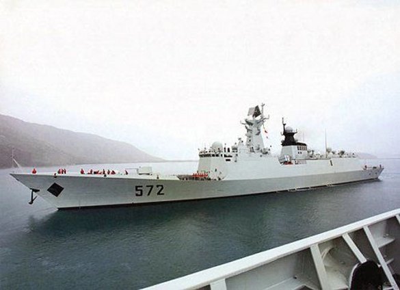 China's amphibious troop ship Jinggangshan