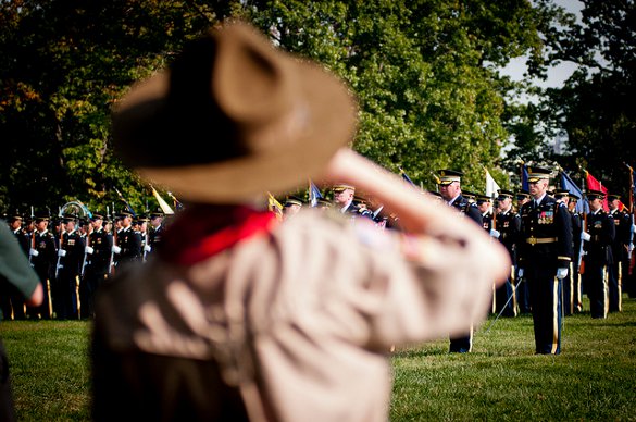 Boy Scouts are never supposed to lie - a scout's salute is a bond - courtesy Bernardo Fuller