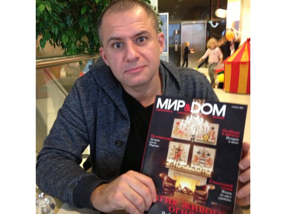 Torossian in an upscale mall in downtown Moscow