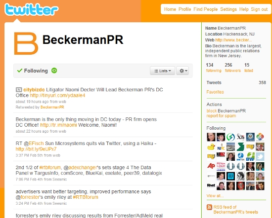 Beckerman PR Twitter
