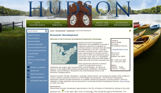 hudson Hudson Ohio landing page