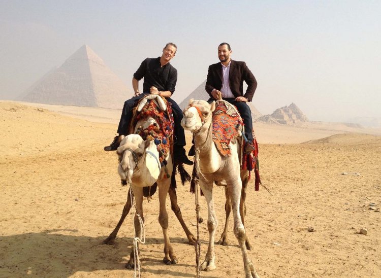 David Meerman Scott with Ahmed Sabry in Egypt 