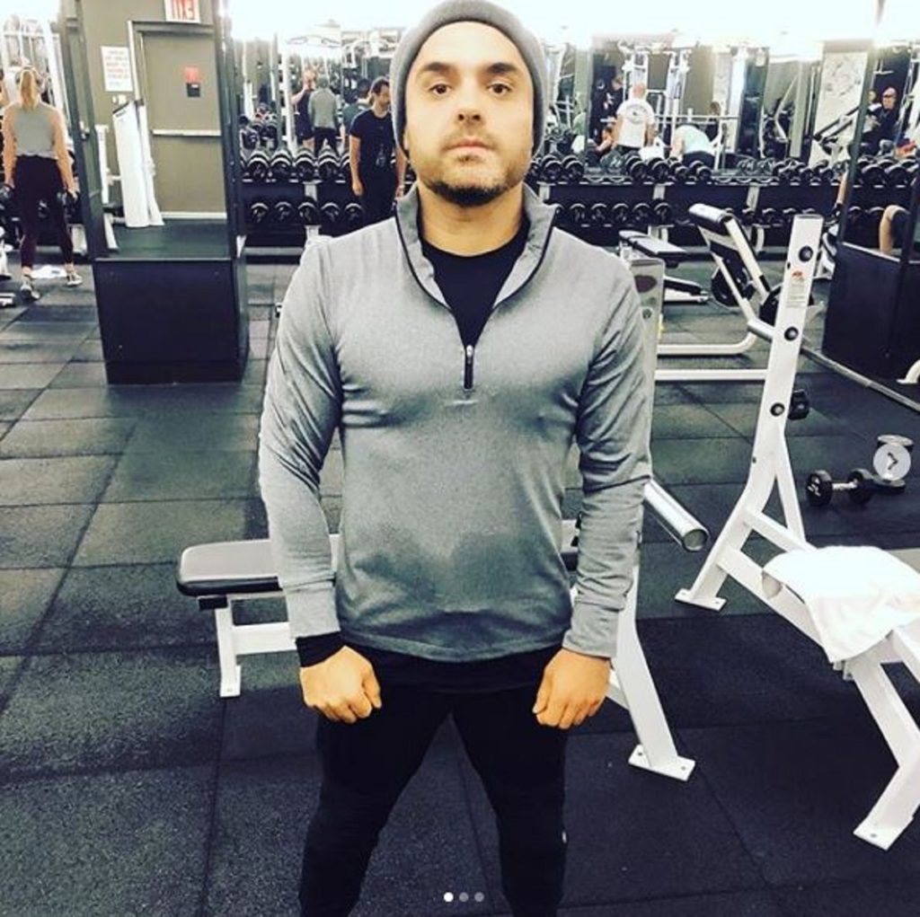 Hamed Wardak at the gym

