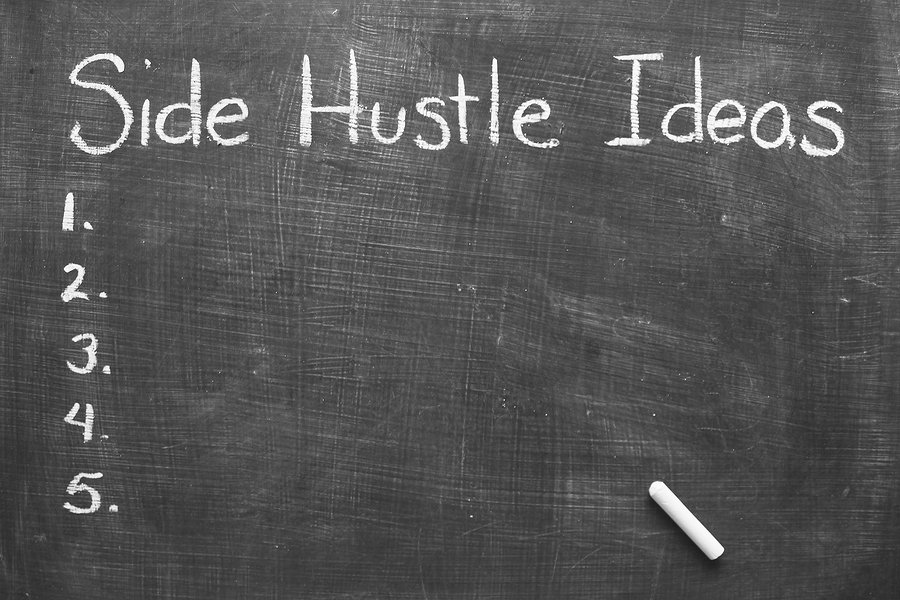 bigstock side Hustle Ideas Hand writt 266260840