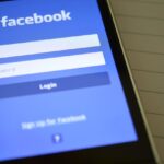 facebook login page